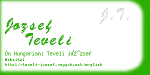 jozsef teveli business card